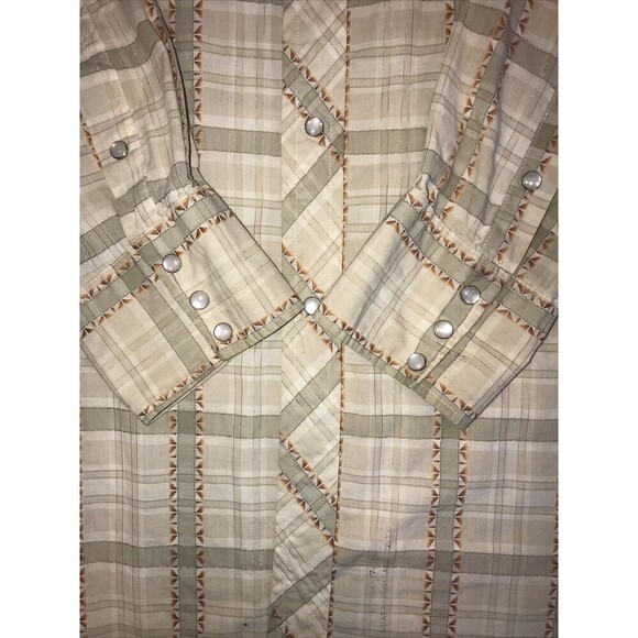 vintage 50s TOGS GWG GREAT WESTERN GARMENT Union Made Western Snap Shirt 17-33 - Picture 5 of 7